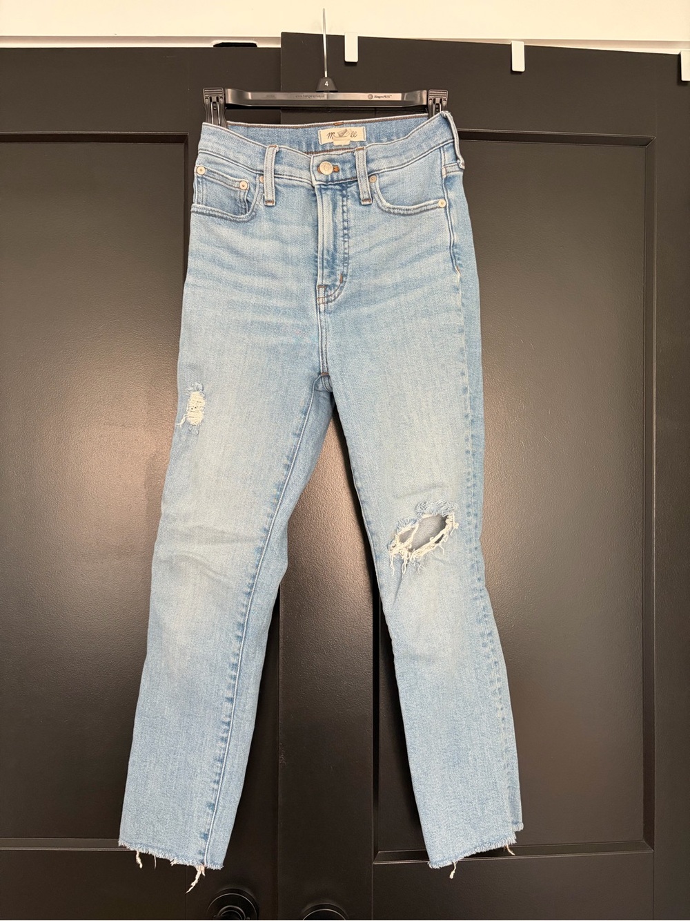 Madewell Light Blue High-Rise Straight Leg perfect vintage Jean